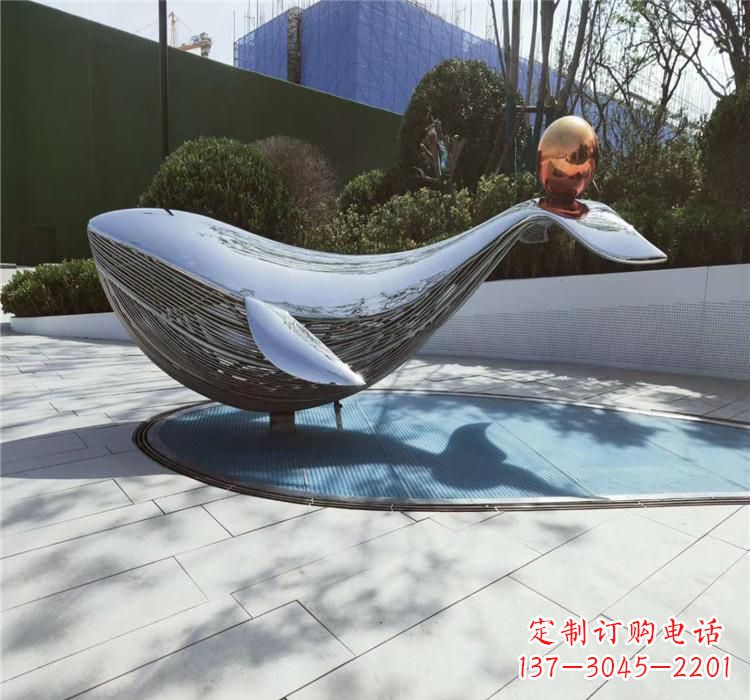 威海不锈钢海豚雕塑艺术与科技的完美结合