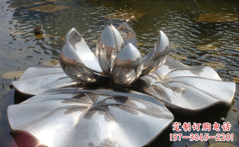 威海不锈钢锻造莲花雕塑