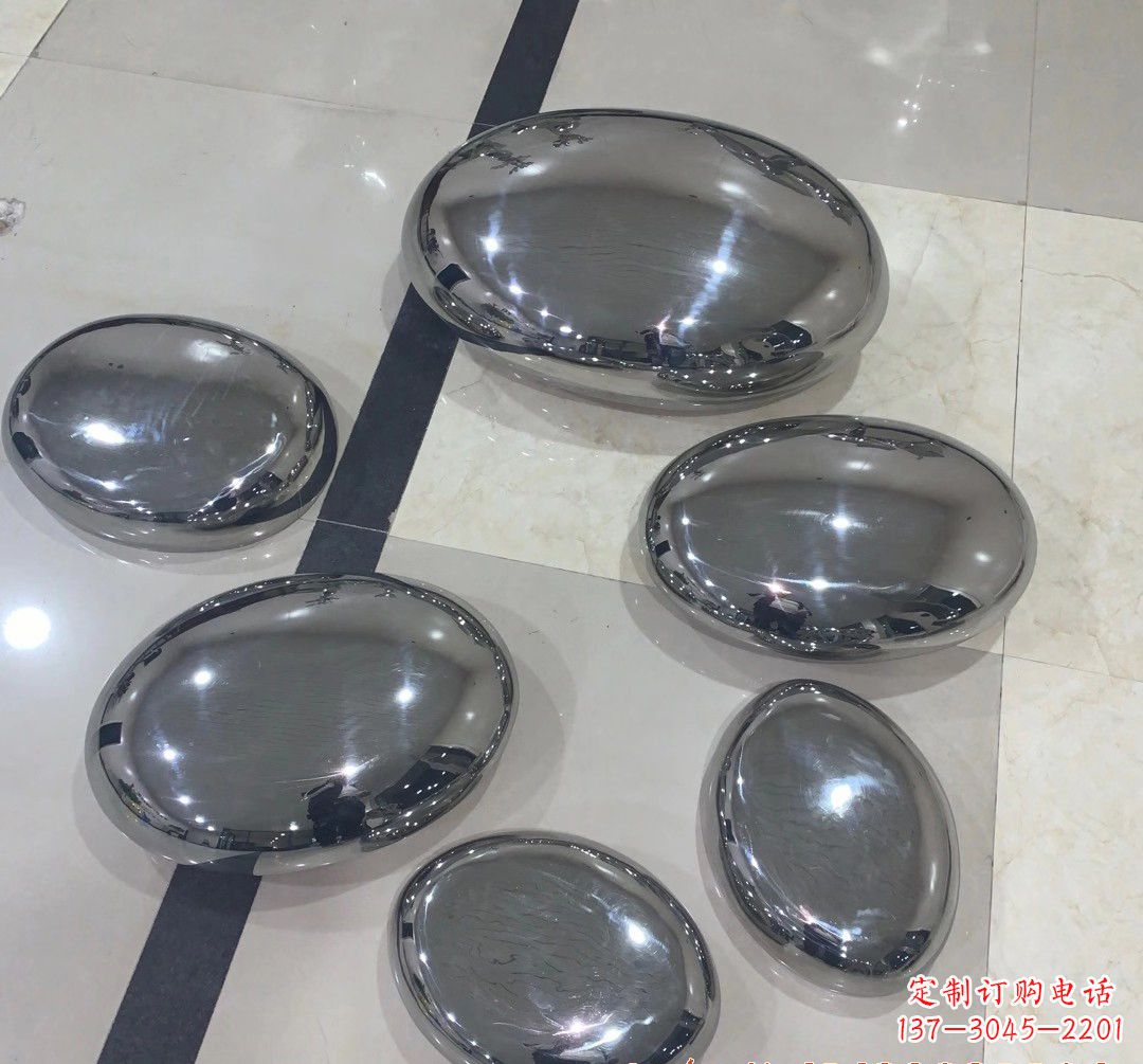 威海不锈钢鹅卵石雕塑精美的艺术瑰宝