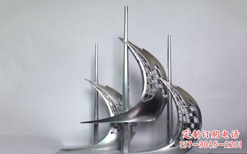 威海不锈钢帆船雕塑——海洋之旅的象征