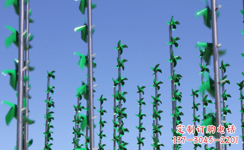 威海不锈钢风车雕塑灵动而又精致