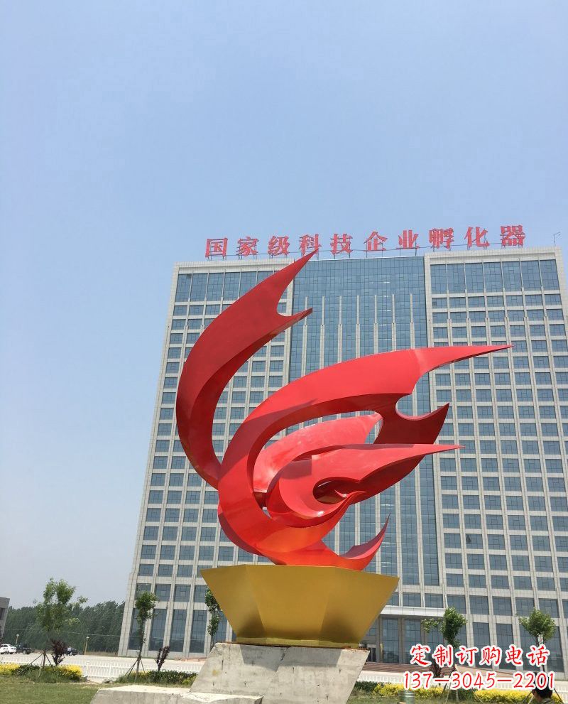 威海不锈钢凤凰雕塑一种具有传统文化内涵的艺术品