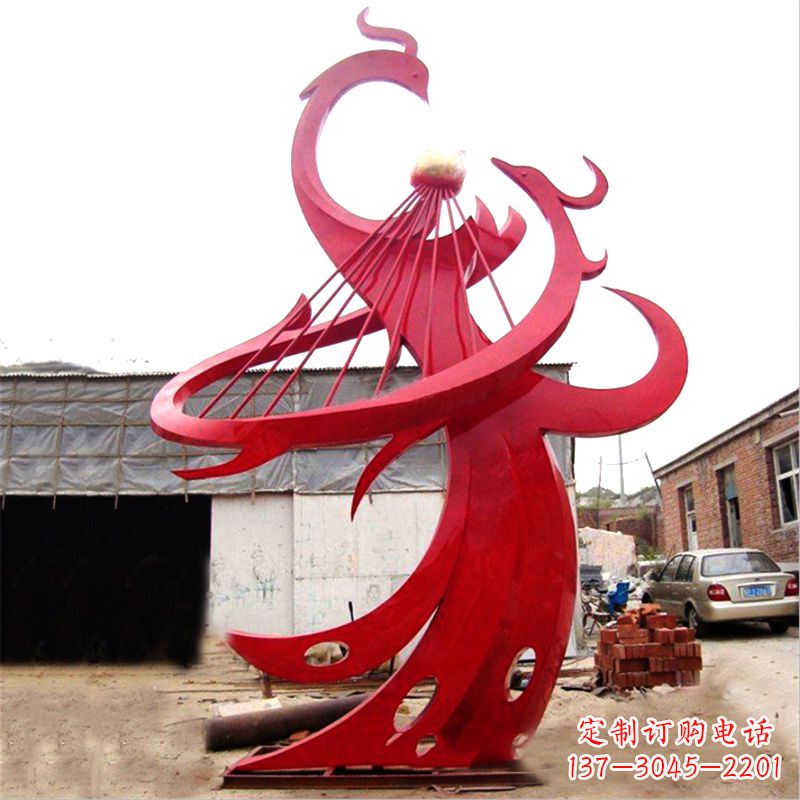 威海不锈钢凤凰景观雕塑