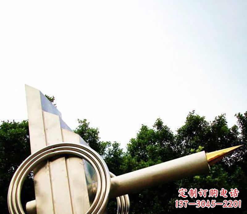 威海不锈钢钢笔雕塑把简单的钢笔变成艺术品