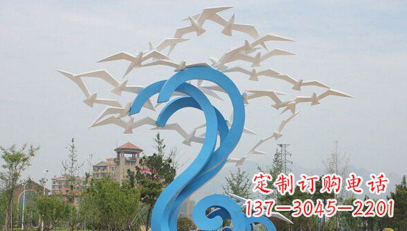 威海鸽子雕塑不锈钢的象征