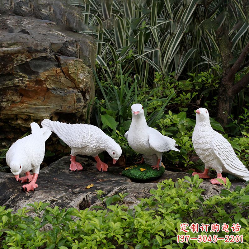 威海不锈钢鸽子立体雕塑精美雕塑点缀美好生活