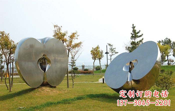 威海不锈钢苹果雕塑——珍贵的艺术瑰宝