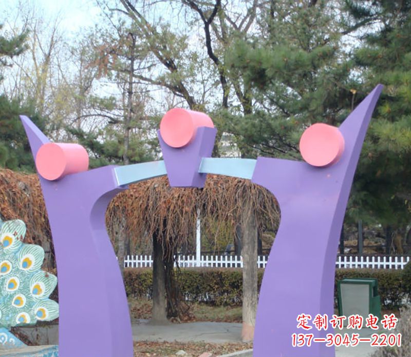 威海不锈钢拱门雕塑精美艺术品