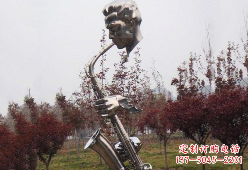 威海不锈钢萨克斯雕塑艺术与音乐的结合