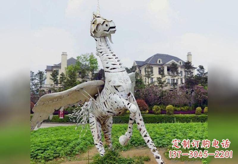 威海不锈钢独角兽雕塑