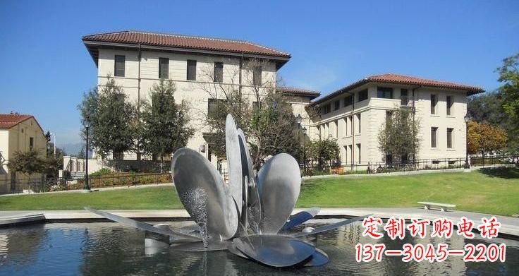威海不锈钢喷泉雕塑——美的象征