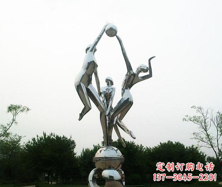 威海排球女孩雕塑
