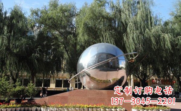 威海不锈钢地球雕塑——缅怀美好家园