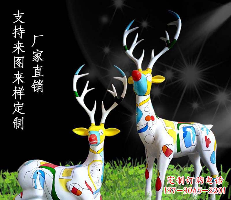 威海不锈钢公园动物小鹿