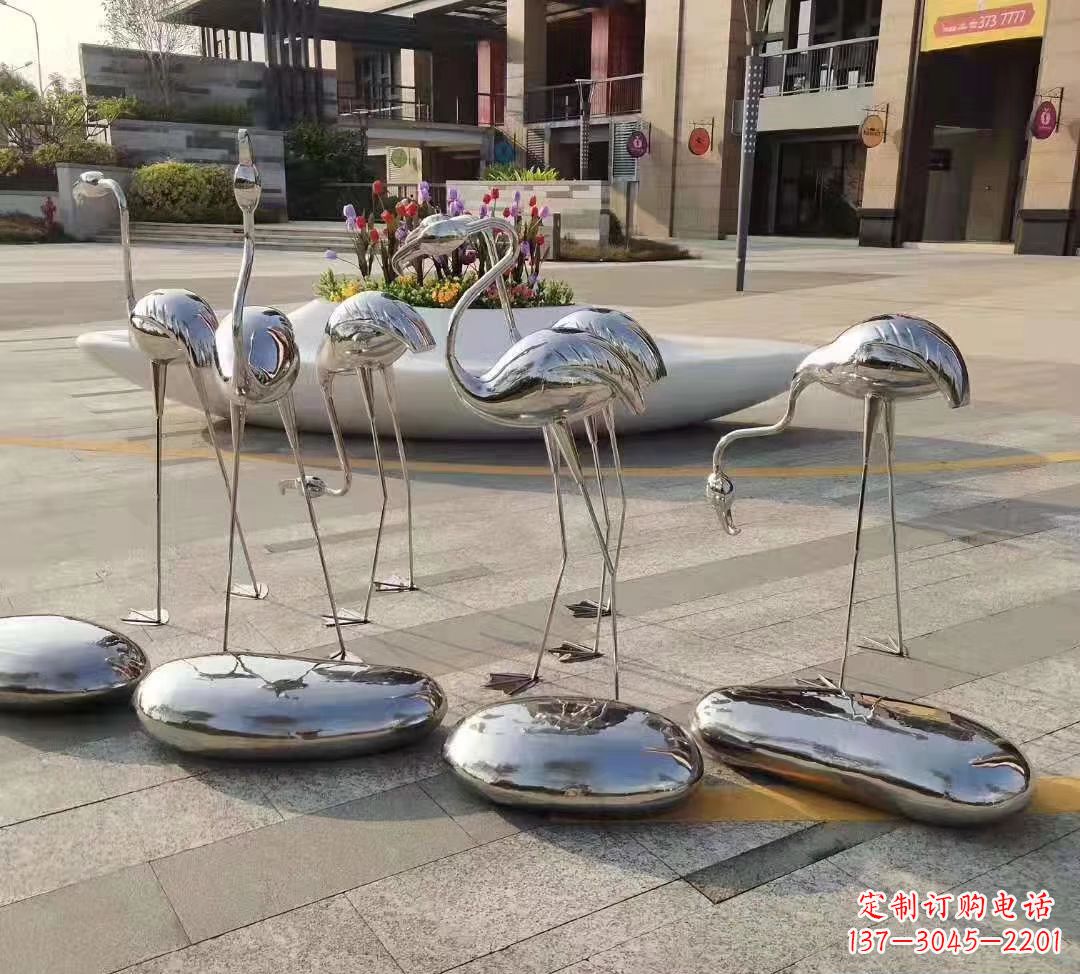 威海鹅卵石雕塑不锈钢公园的美丽礼物