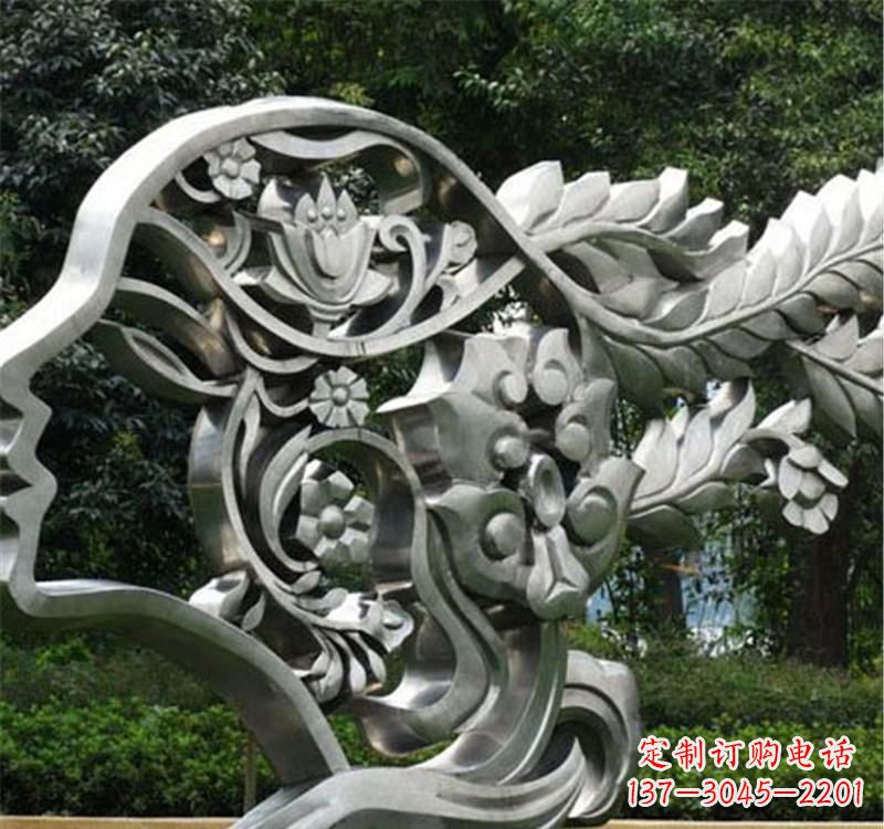 威海不锈钢雕塑美丽的象征