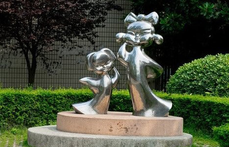 威海不锈钢古代儿童雕塑让每个孩子都有一个家