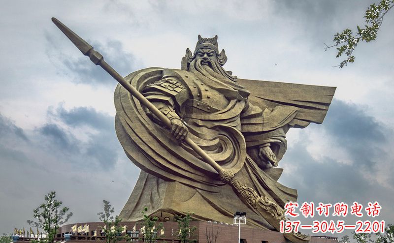 威海不锈钢关公广场雕塑传承中华文化