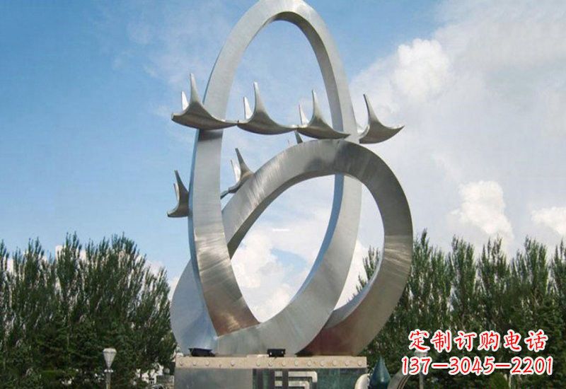 威海不锈钢天鹅雕塑