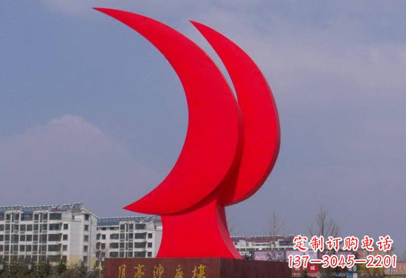 威海精美的不锈钢月亮雕塑