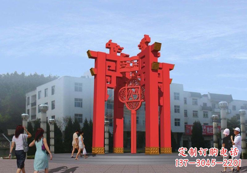 威海不锈钢灯笼雕塑——点亮城市美景