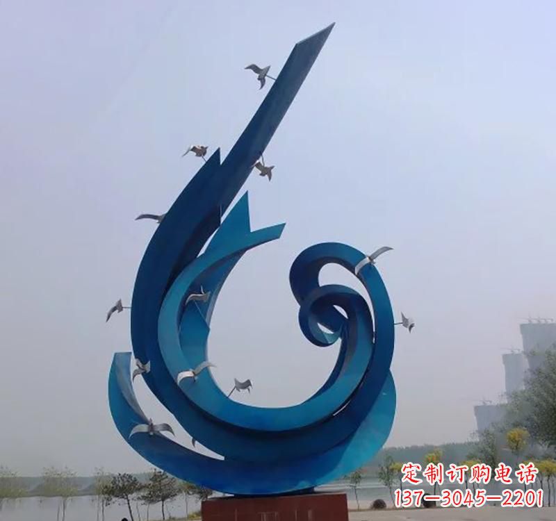 威海不锈钢鸽子雕塑——缔造城市新景象