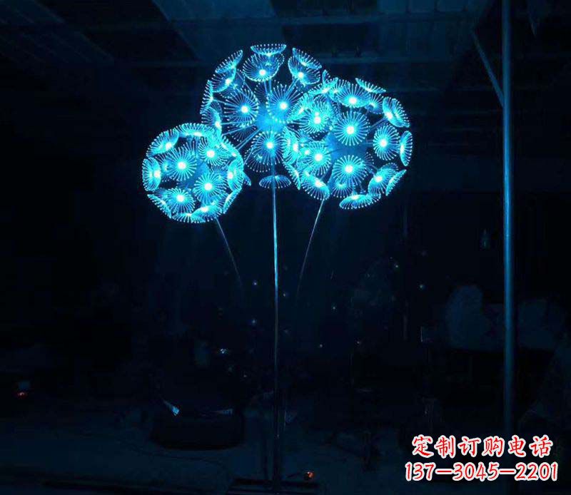 威海不锈钢蒲公英雕塑——象征着美丽的自由