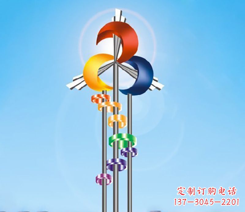 威海不锈钢风车雕塑精美的艺术之作