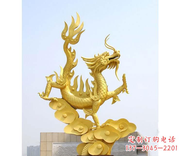 威海不锈钢虎跃雕塑——传承英雄气概