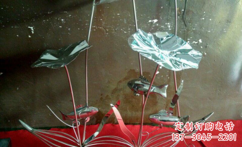 威海不锈钢荷花雕塑