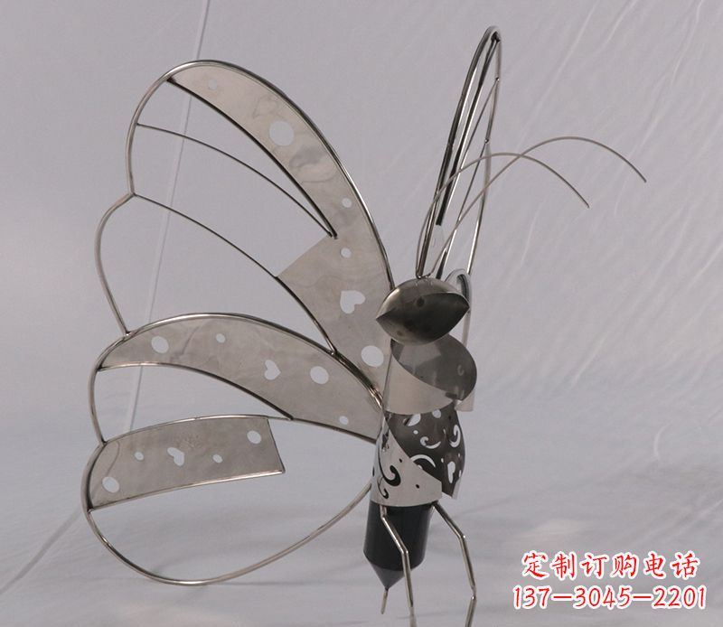 威海不锈钢蝴蝶雕塑精美的艺术品