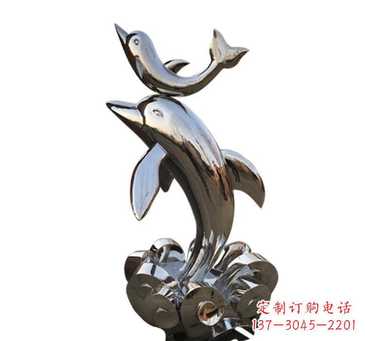 威海海豚雕塑艺术与自然的完美结合
