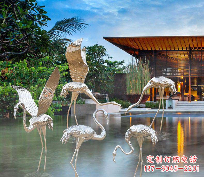 威海不锈钢火烈鸟雕塑1