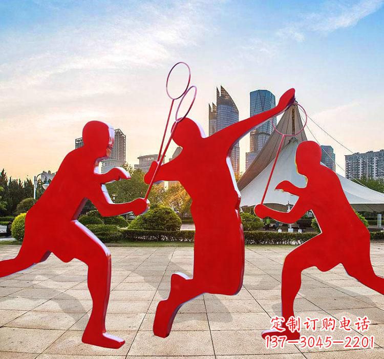 威海不锈钢羽毛球雕塑艺术与运动的完美结合