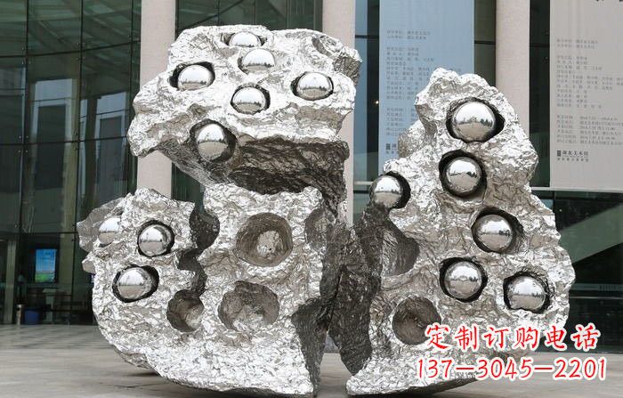 威海不锈钢莲蓬雕塑——传承古老文化的艺术瑰宝