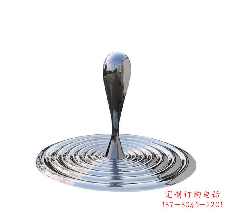 威海不锈钢景区水滴雕塑精美绝伦
