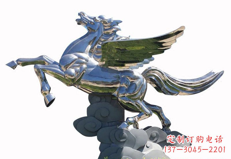 威海不锈钢马雕塑把美丽的艺术带入家庭