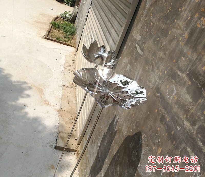 威海不锈钢荷叶雕塑精美的艺术瑰宝
