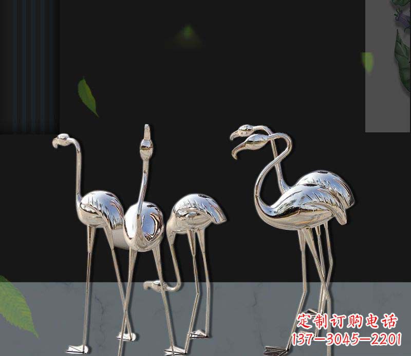 威海非凡之美不锈钢火烈鸟雕塑