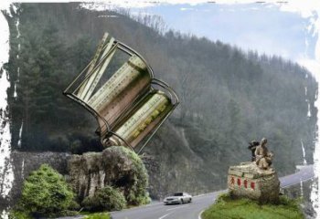 威海神农本草经竹简雕塑——传承中华文化精髓