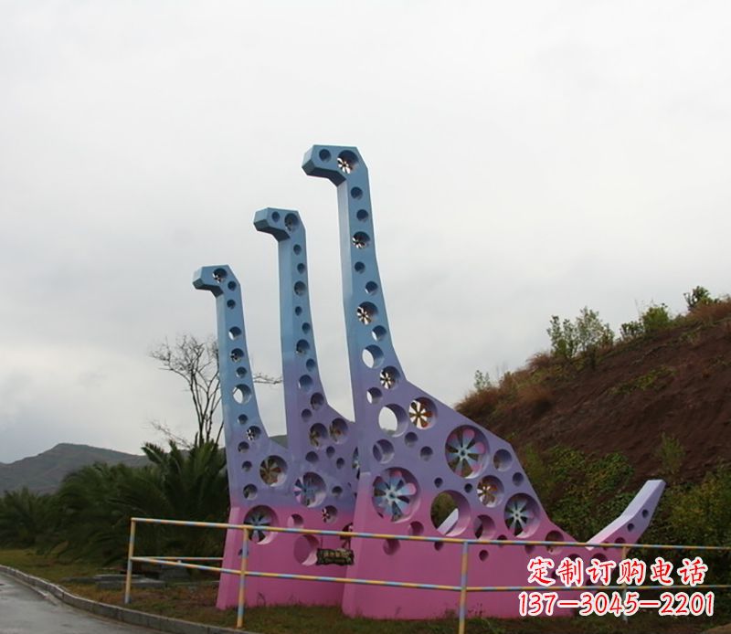 威海不锈钢恐龙雕塑精致的古代艺术