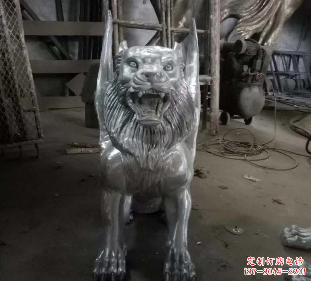 威海不锈钢老虎雕塑经典的艺术品