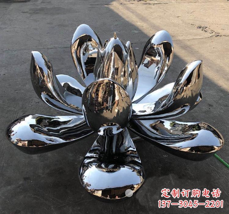 威海不锈钢莲花雕塑精美优雅