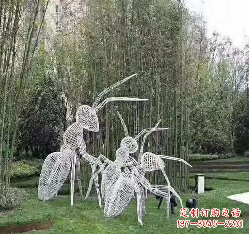 威海不锈钢镂空蚂蚁雕塑艺术细节的精彩绝伦