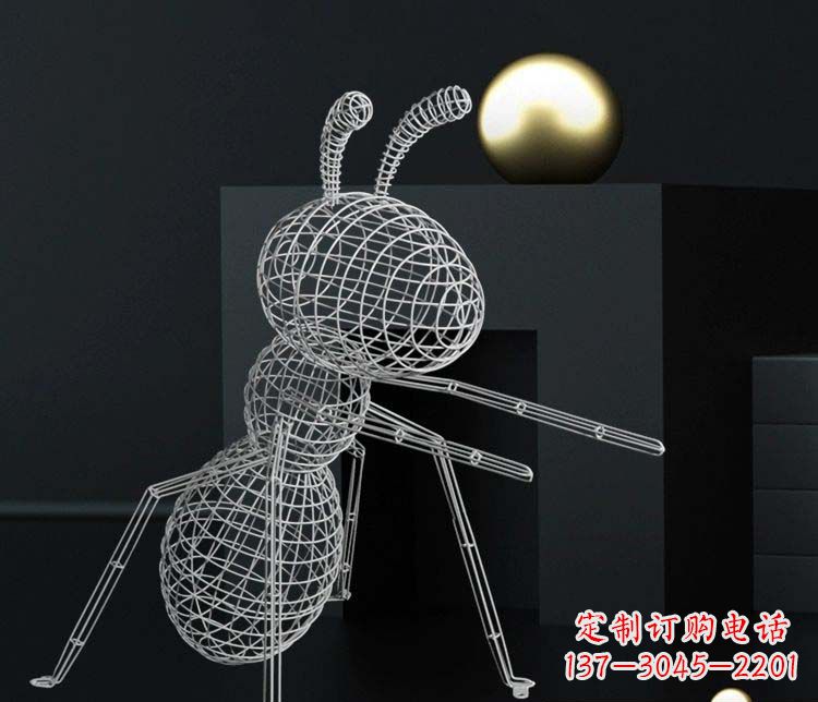 威海不锈钢镂空蚂蚁雕塑艺术与科技的结合