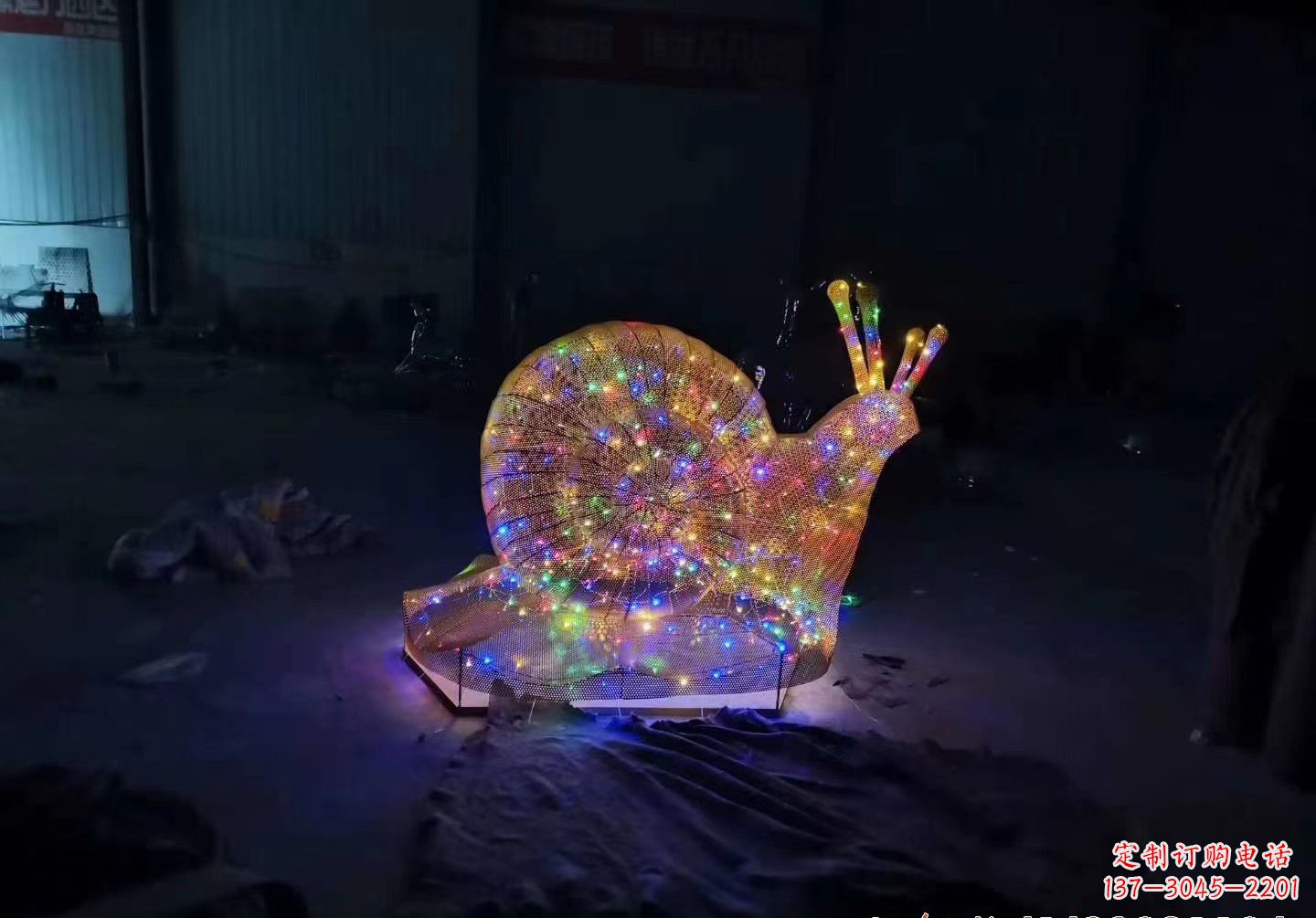 威海不锈钢镂空蜗牛雕塑精致美观的艺术品
