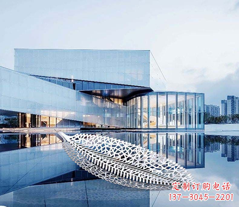 威海不锈钢树叶雕塑——精美绝伦