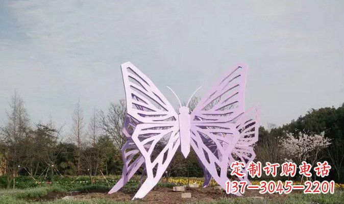 威海不锈钢蝴蝶雕塑美丽的艺术装点