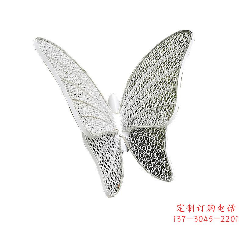 威海不锈钢绿地蝴蝶雕塑