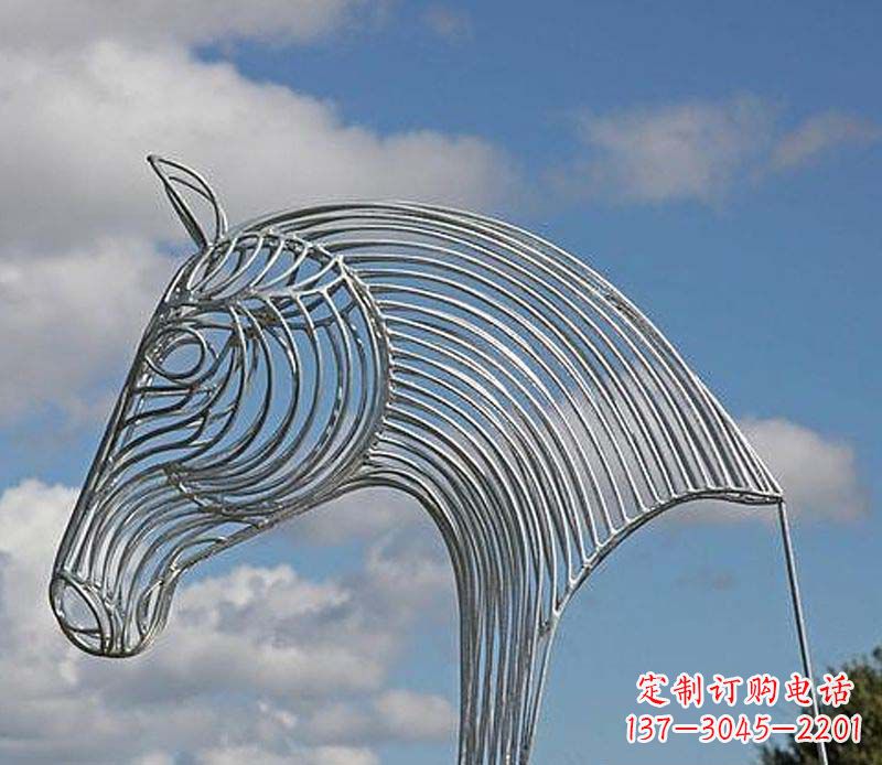 威海不锈钢马头雕塑抽象雕塑的新突破